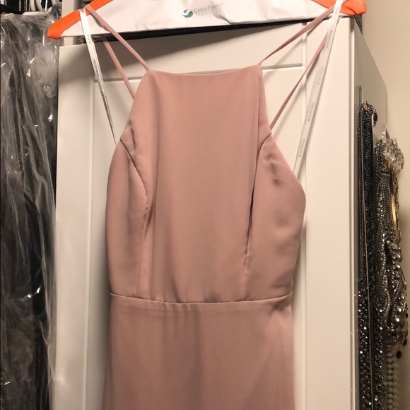 Bill Levkoff frost rose bridesmaid dress - Picture 7 of 8